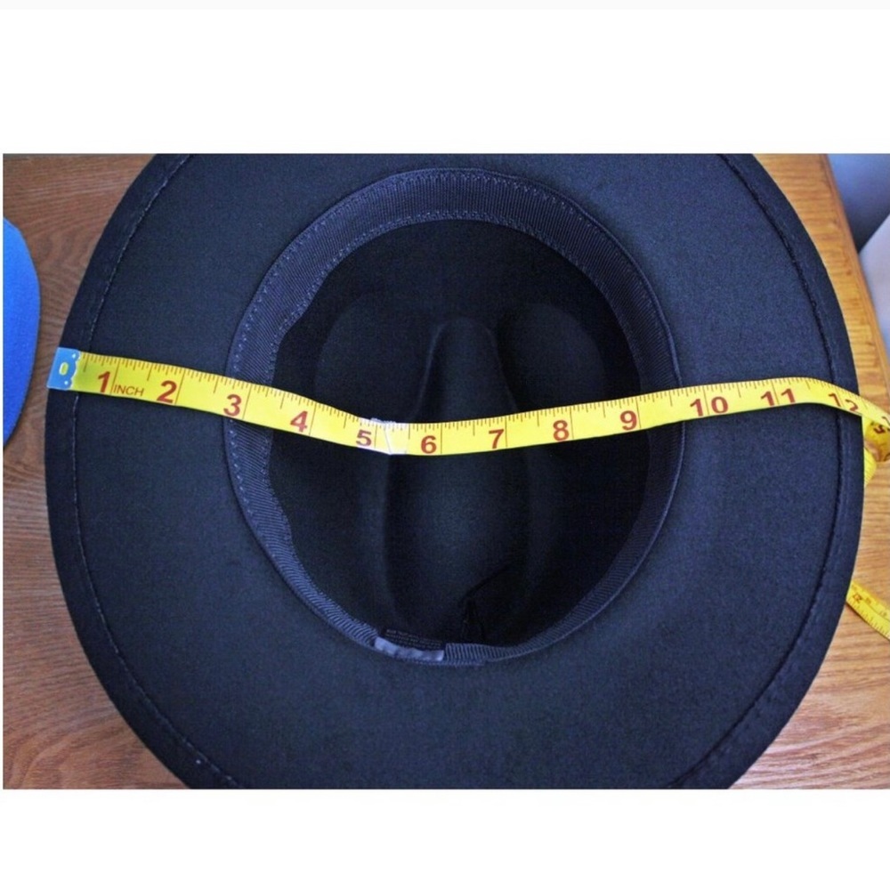 New! Sale 🔥 Ivory Leopard Felt Wool Belted Panama Hat - Picture 8 of 11